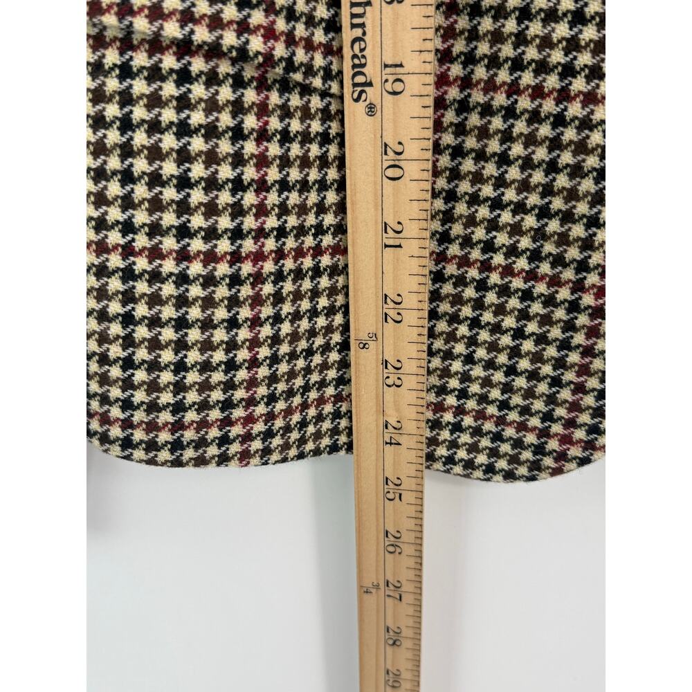 J.Crew Schoolboy Houndstooth Wool Blend Blazer Gold Buttons Size 16 Fall Winter - Picture 7 of 10